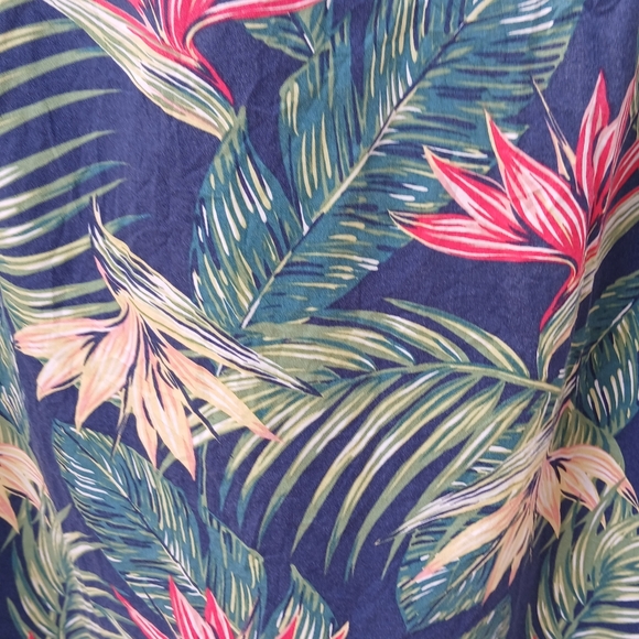 28 PALMS HAWAIIAN 2XL SHIRT Casual dress button-up bird of paradise Multicolor - Picture 6 of 8